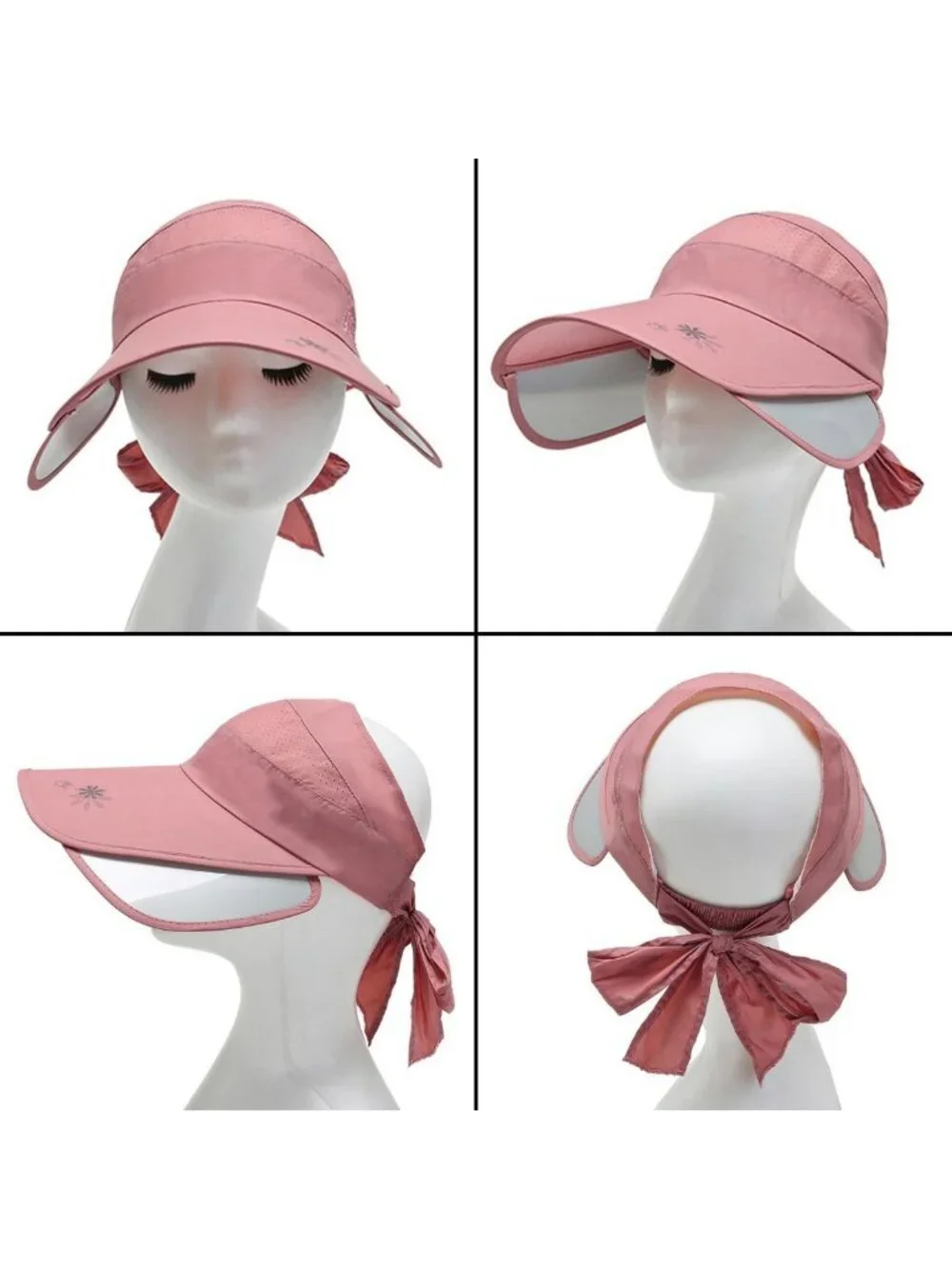 Wide Brim Sun Visor Hat for Women - Golf, Beach, Tennis, Garden, Sun Protection